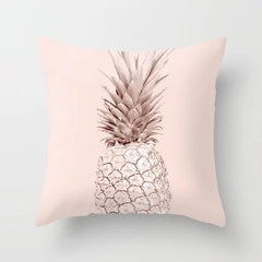 Nordic Pink Geometric Floral Decorative Pillow Covers