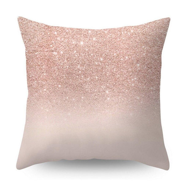 Nordic Pink Geometric Floral Decorative Pillow Covers