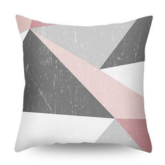 Nordic Pink Geometric Floral Decorative Pillow Covers