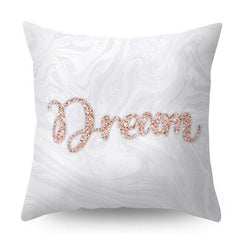 Nordic Pink Geometric Floral Decorative Pillow Covers