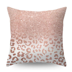 Nordic Pink Geometric Floral Decorative Pillow Covers