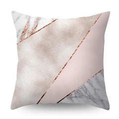 Nordic Pink Geometric Floral Decorative Pillow Covers
