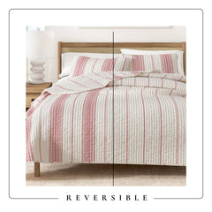 Wesley Collection Classic Stripe Quilt Bedding