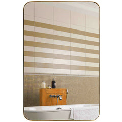 32-Inch Metal Frame Rectangle Wall Mirror