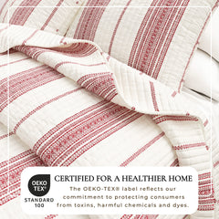 Wesley Collection Classic Stripe Quilt Bedding