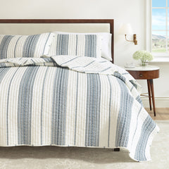 Wesley Collection Classic Stripe Quilt Bedding